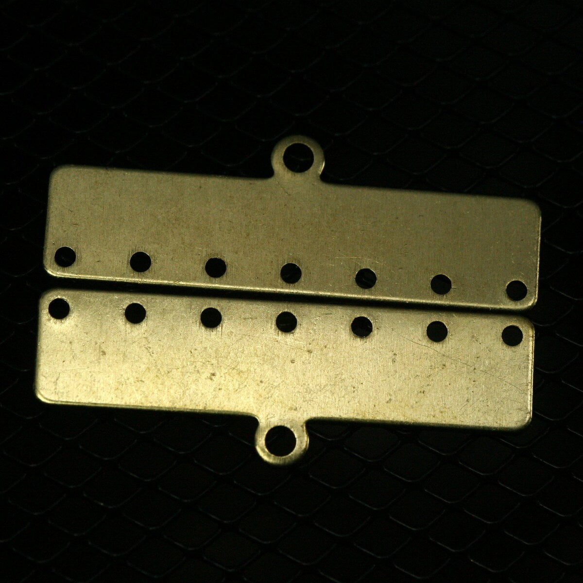 bracelet part 5 hole 16 pcs 40x14x0.8mm raw brass 1358R7 RBBP ( stamping )