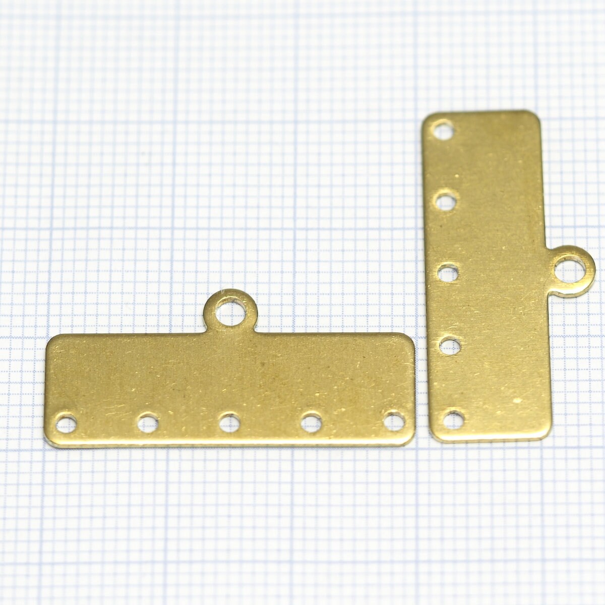 Bracelet Part Raw Brass 5 hole 30 pcs 30x14x0.8mm 490R5 RBBP ( stamping )
