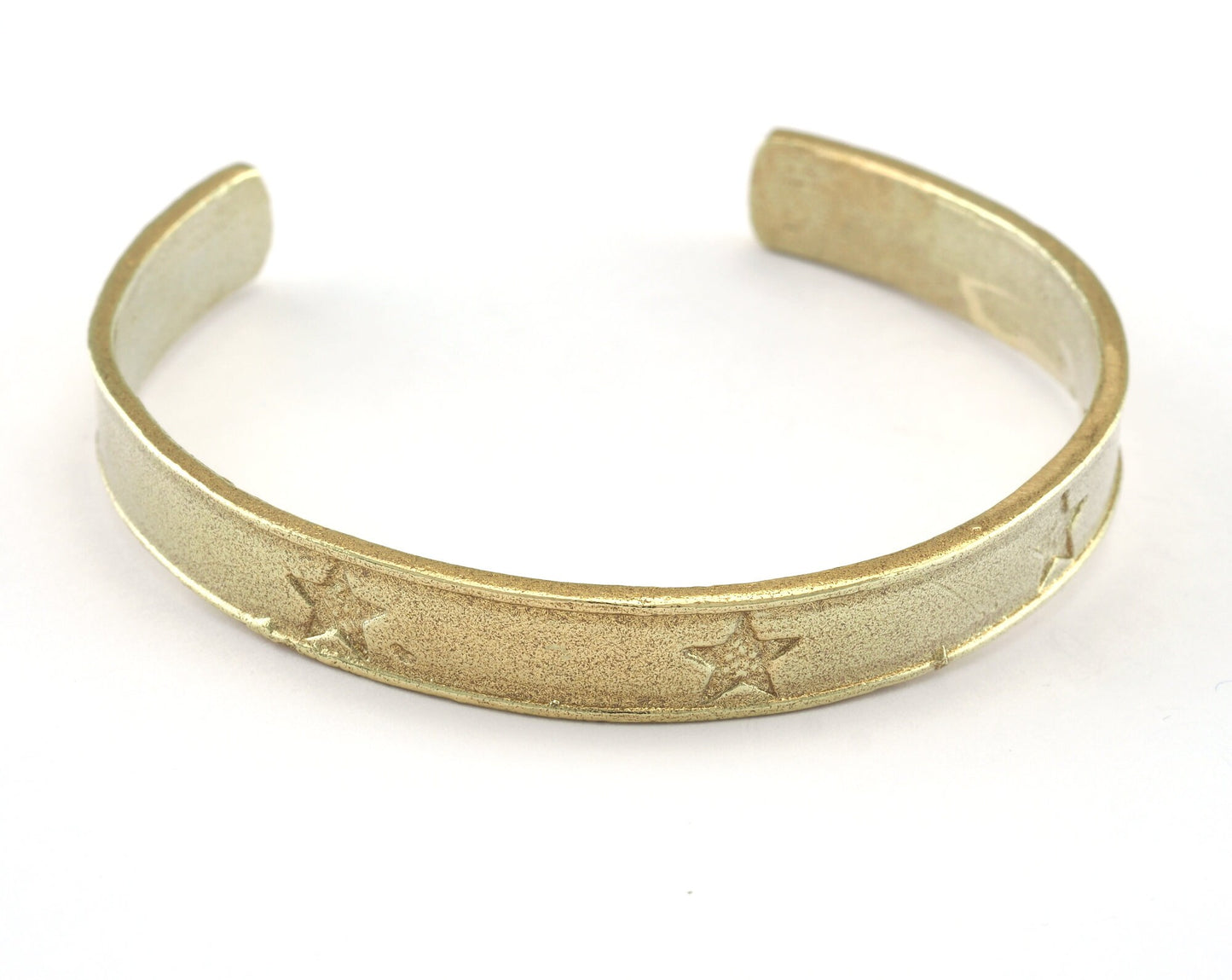 Star Bracelet Raw Brass (57mm inner size - Adjustable ) OZ3157