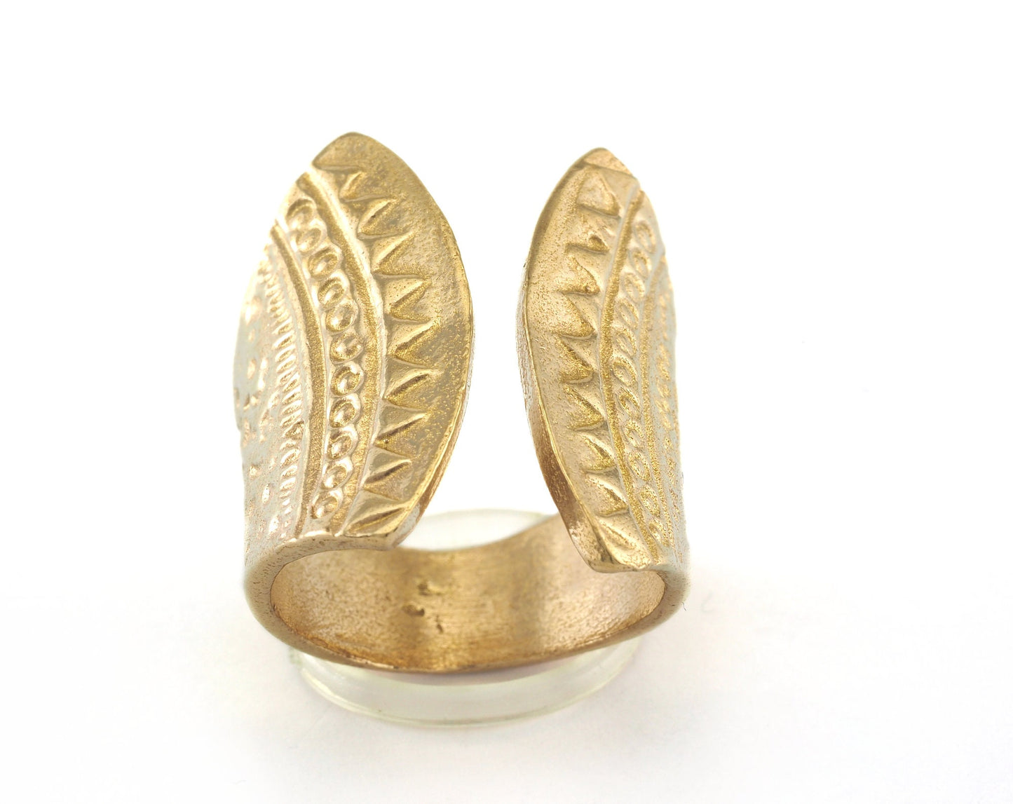 Adjustable Ring Raw Brass (18mm 7.5US inner size) OZ3915 26mm