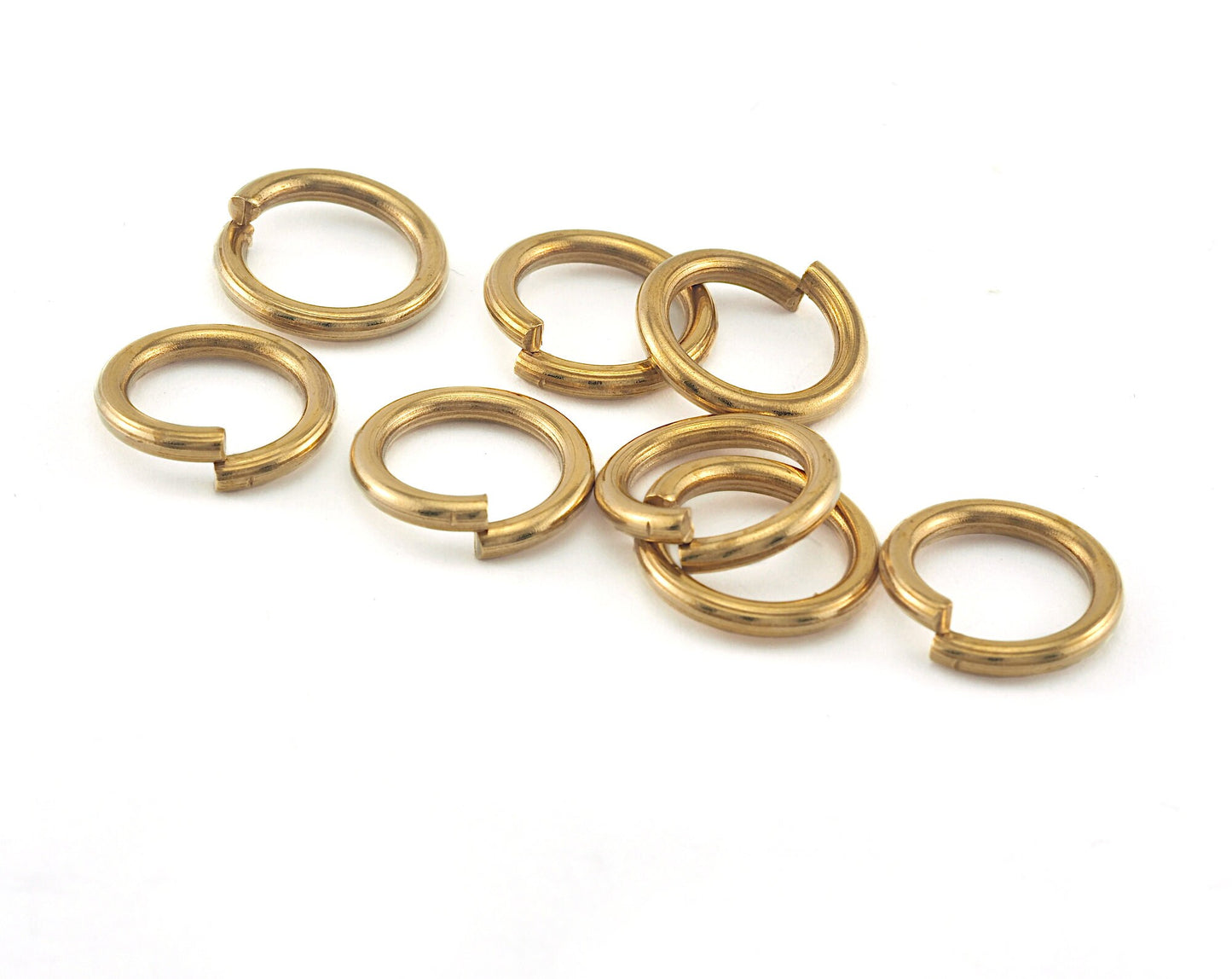 Open jump ring raw brass 14mm ( 2mm thickness ) findings OZ3485-105