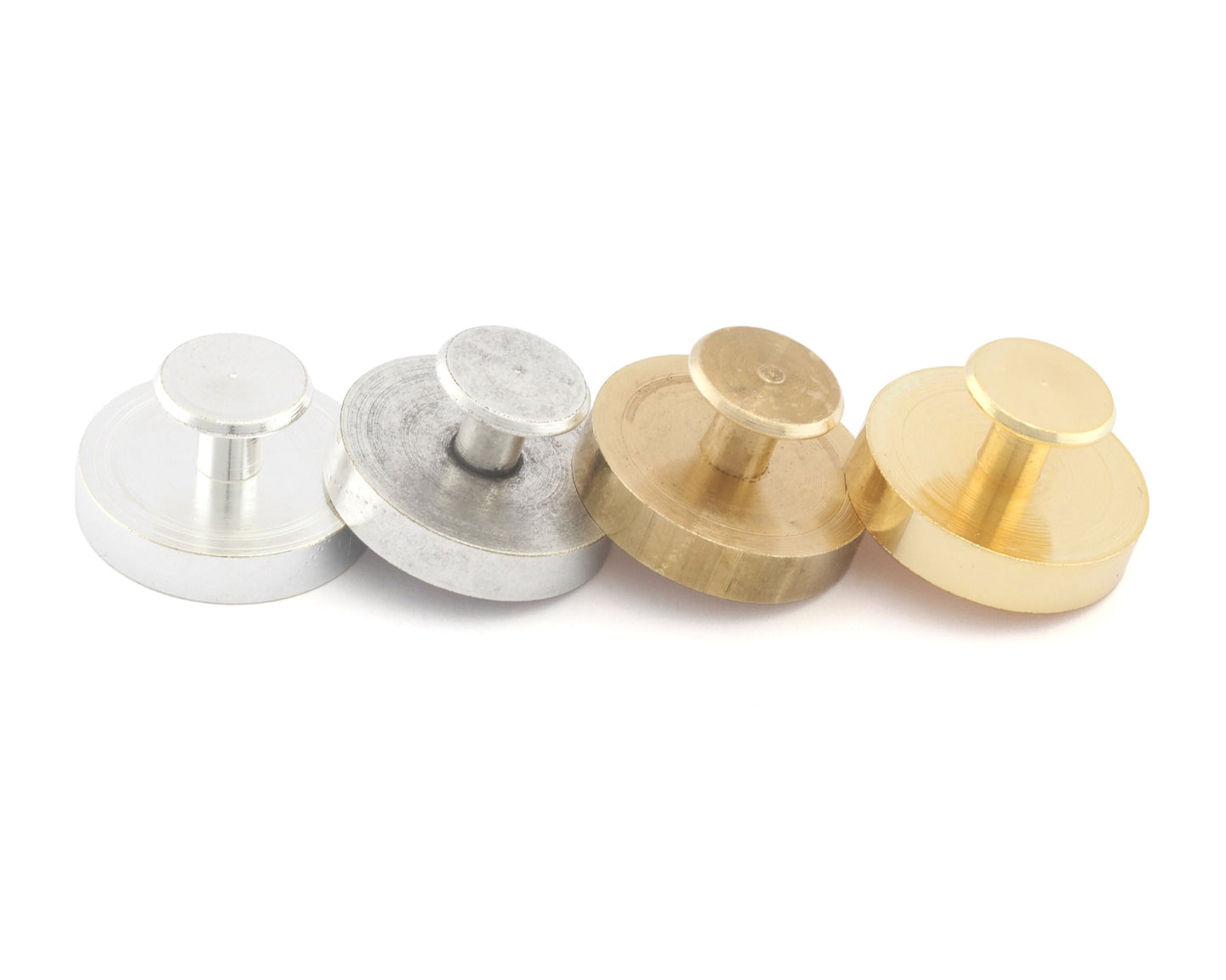 Cuff link blank bezel brass , 19x10.5mm 18mm setting Raw, Gold, Silver plated, S121