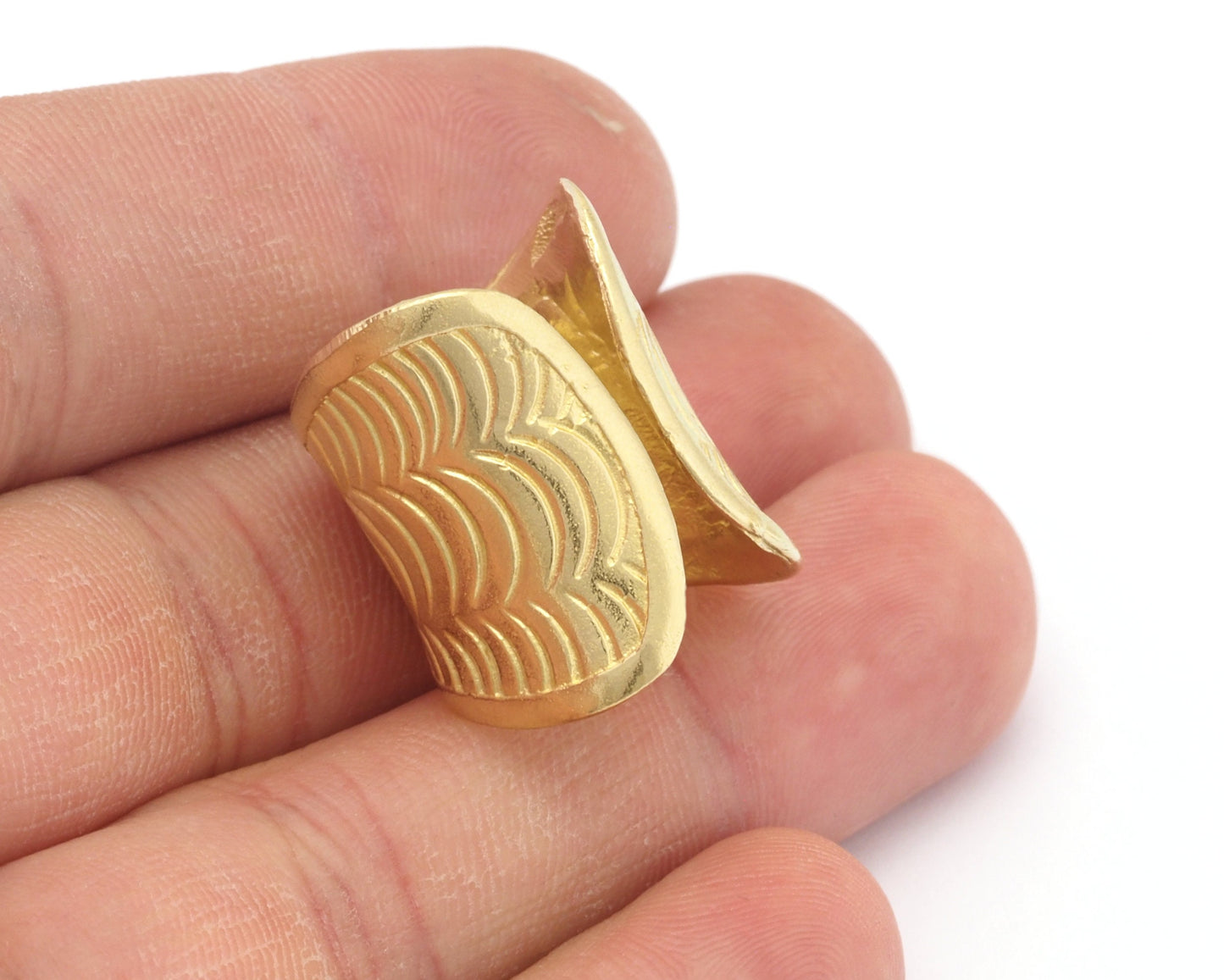 Adjustable Ring Raw brass (16mm 5.5US inner size) OZ2675