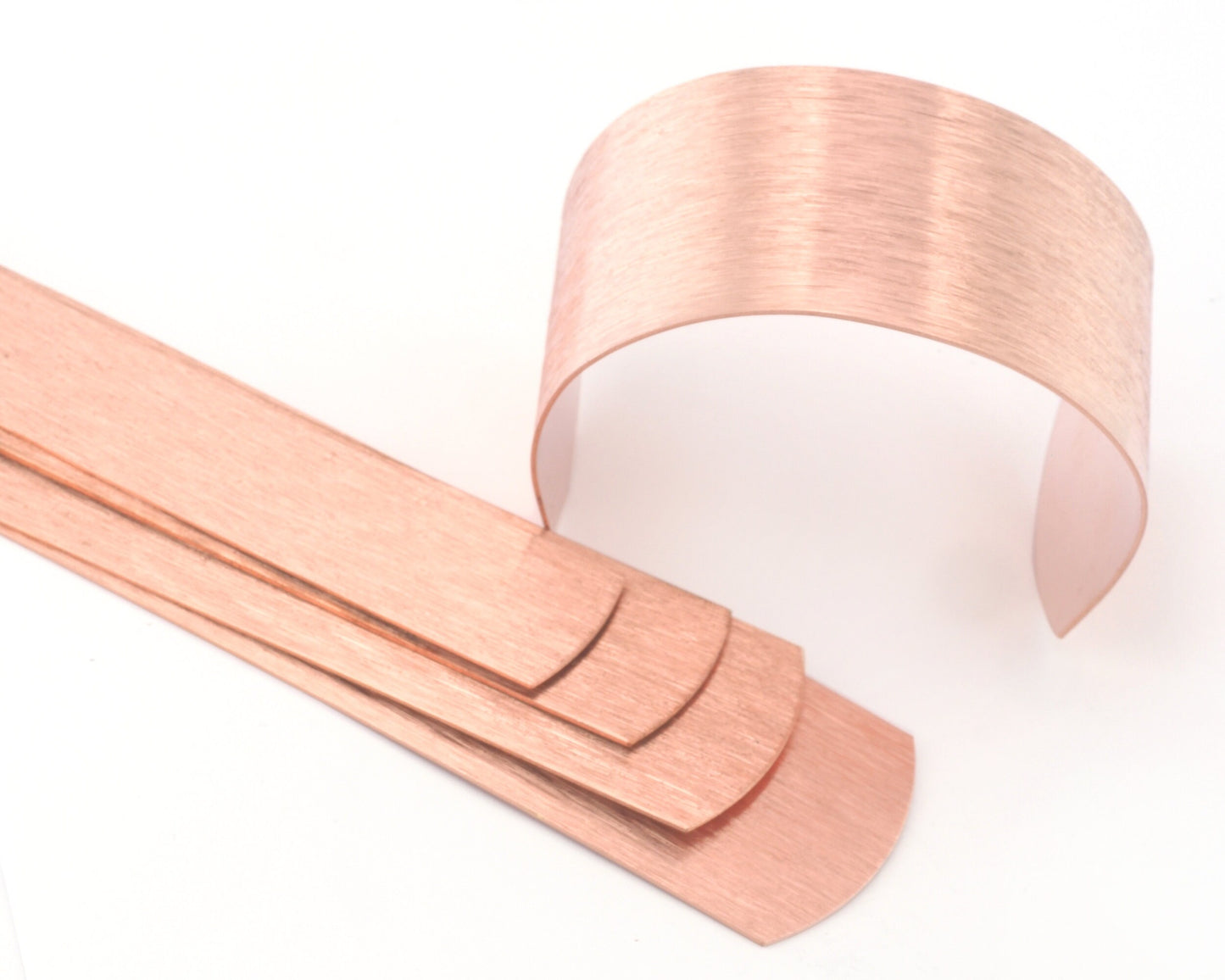 Brushed Bracelet Cuff Blanks, Raw Copper Sheet, RBBP ( stamping ) 160 mm Thickness 20 gauge 0.8mm 4796