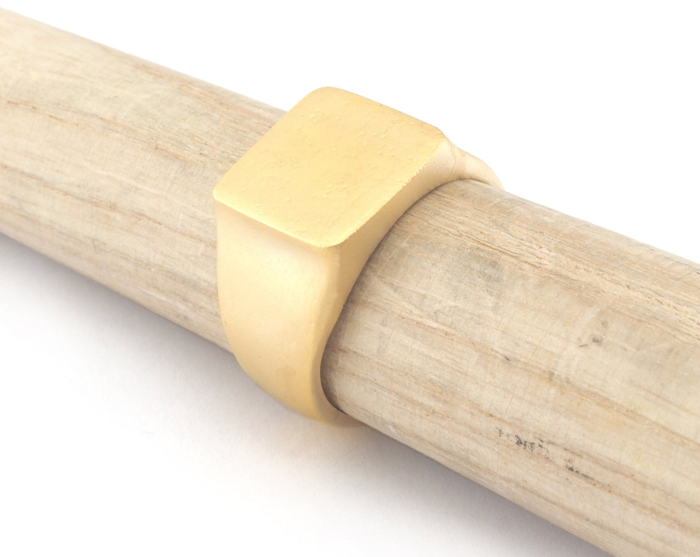 Ring Adjustable Blank - Matte Gold Plated brass (20mm 10.5US inner size - Adjustable ) OZ2979 13x13mm square