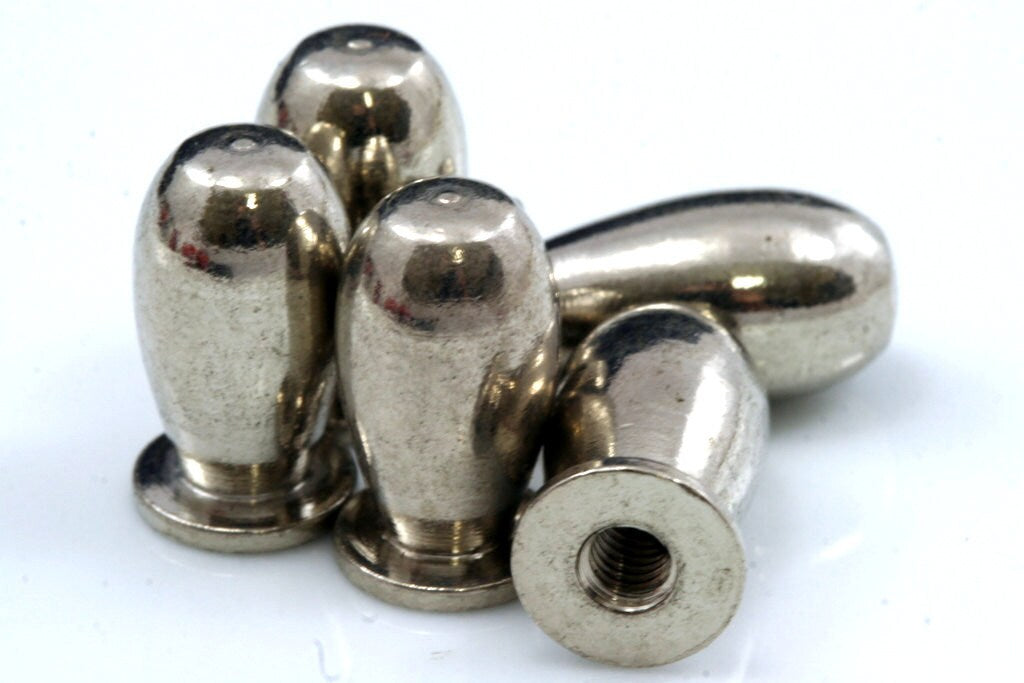 4 pcs Nickel plated Brass drawer knobs (10x18mm) 407