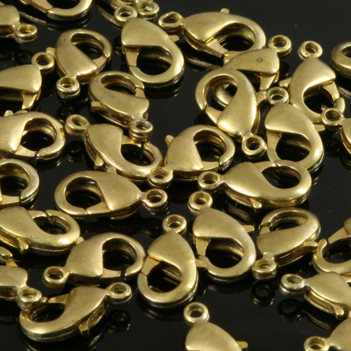 lobster claw clasps Raw brass 15x8mm CL20 503 303 179