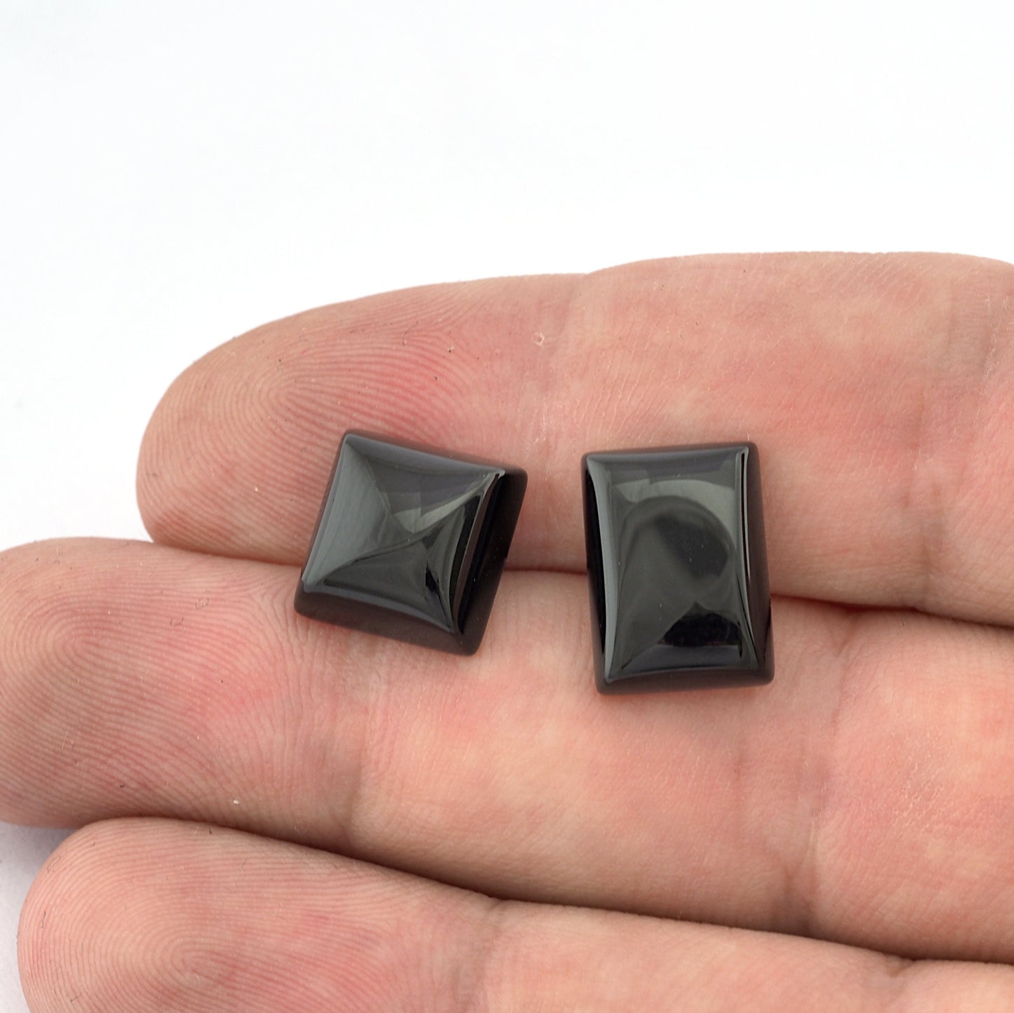 Natural Onyx Rectangle, Square Flat Back Cabochons 10x14 12x16 13x18 15x20 10x10 12x12 14x14 mm - no hole Cb156