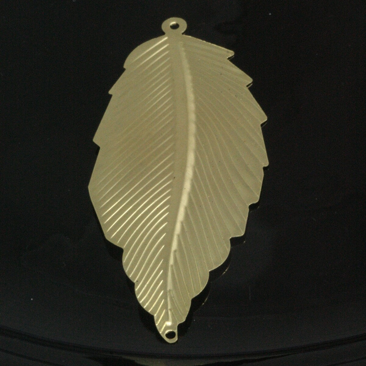 Leaf Charms 5 pcs 30x75mm raw brass finding, raw brass ,findings 958
