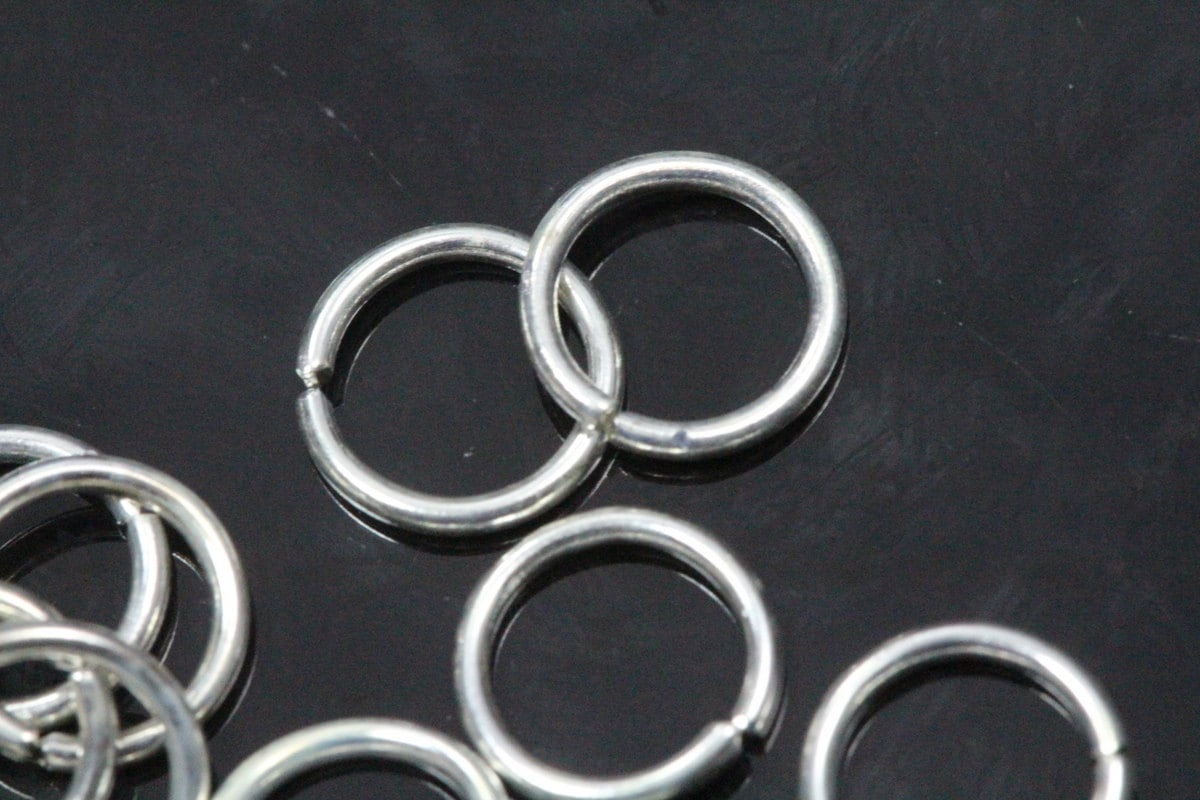 Open jump ring 5.5mm 20 gauge( 0,8mm ) silver tone brass jumpring 5520JS-605 2450NF