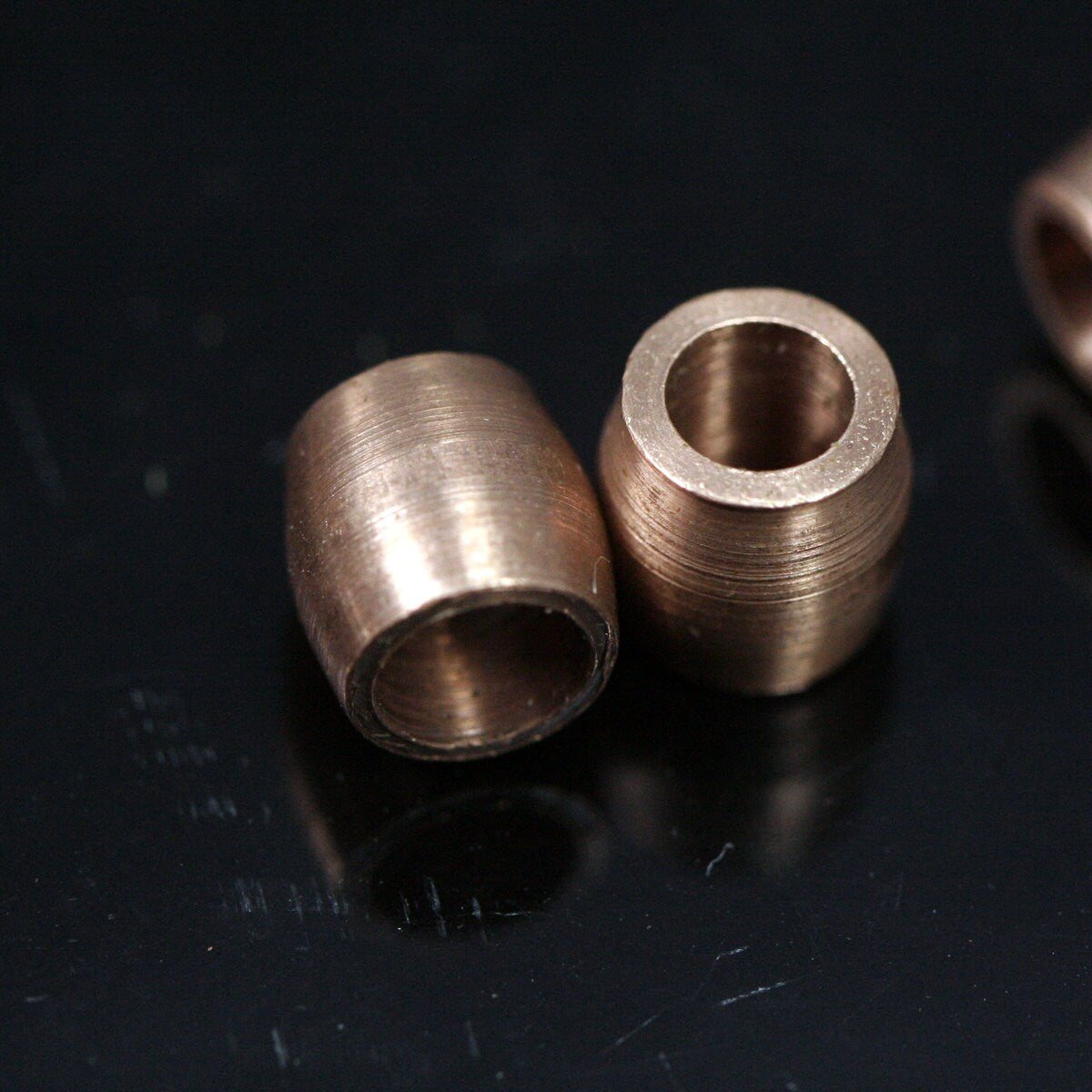 raw copper tube 20 pcs 6x6mm (hole 4mm) spacer bead bab4 1810