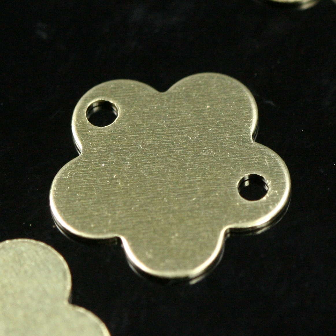 raw brass star 100 pcs 12mm connector 2 hole charms ,findings 1053 R-34