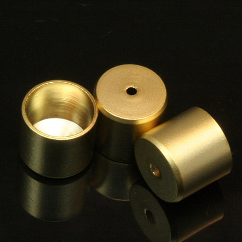 12x11mm 11mm inner gold plated brass cone spacer holder finding charm end caps 881-12 ENC11 1656
