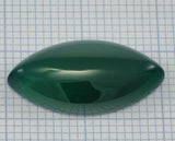 Dyed GreenAgate marquise shape cabochon 10x20mm 104 - no hole