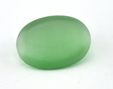 30x40mm Green Synthetic Cats Eye Glass Cabochon cab25-09