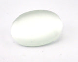 30x40mm White Synthetic Cats Eye Glass Cabochon cab25-10