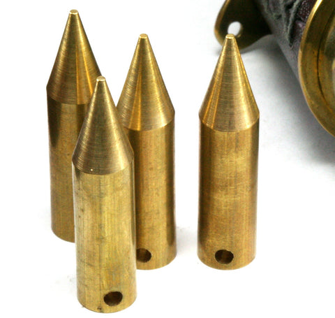 15 pcs Raw Brass Spike 8x35mm 5/16"x1 3/8" finding spacer industrial design (2,5mm 1/10" 30 gauge hole ) pendulum