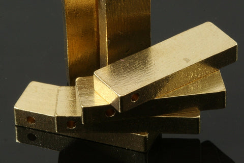 Rectangle bar rod stamping 3 pcs D34 Raw Brass  stamping 10x25x4mm 0,39"x1"x0,16"  1720