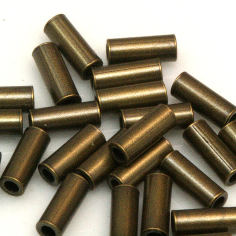 200 Pcs 5x2mm (hole 1mm ) antique brass tone copper tube bead bab1 ttt02 637