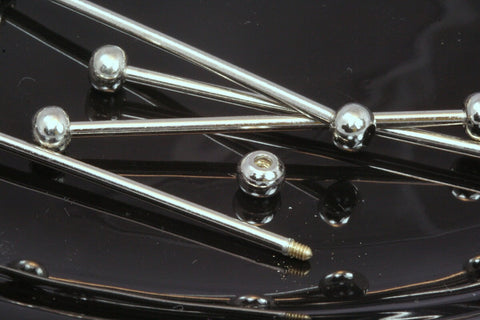 Brass barbell 4 pcs nickel plated brass 6x56mm (2mm bar) pendant finding industrial design barbell BB2-47 1044