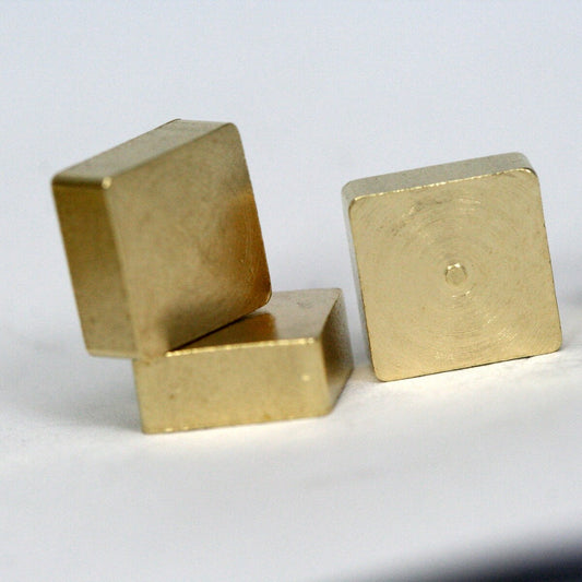 square for stamping 25 pcs Raw Brass 8x8mm 5/16"x5/16" finding square industrial design 1272R