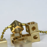 25 pcs Raw Brass square 4x3.5mm 5/32"x9/64" finding square industrial design (3mm 1/8" hole ) 1274R tmlp