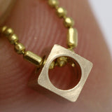 25 pcs Raw Brass square 4x3.5mm 5/32"x9/64" finding square industrial design (3mm 1/8" hole ) 1274R tmlp