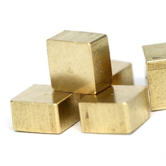 Raw Brass square 4x3mm 5/32"x1/8" finding square industrial design 1277R