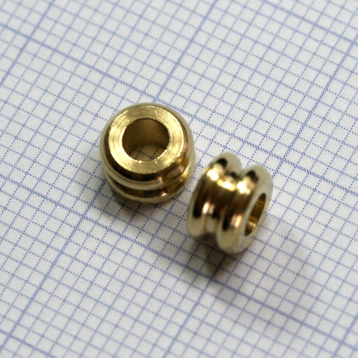 Raw Brass Cylinder 6x4mm (hole 3mm) industrial brass Charms,Pendant,Findings spacer bead bab3 1317R