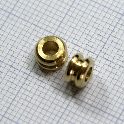 Raw Brass Cylinder 6x4mm (hole 3mm) industrial brass Charms,Pendant,Findings spacer bead bab3 1317R