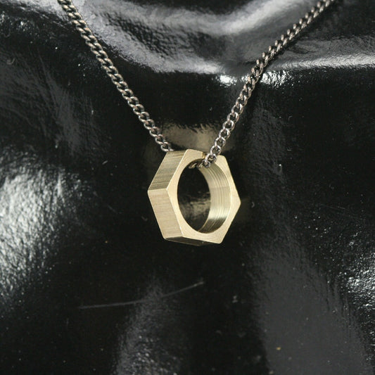 raw brass hexagonal beads 10x3.5mm 1860