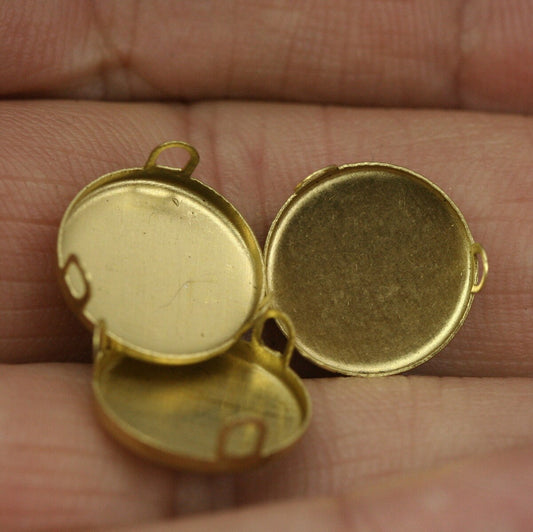 50 pcs raw brass 12mm round shape setting finding for gemstone findings 960