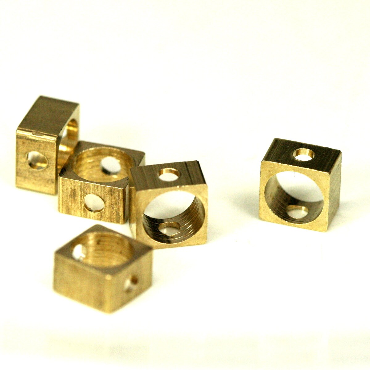 Raw Brass square 6x3.5mm 1/4"x9/64" finding square industrial design 1281R