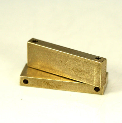 Rectangle bar rod stamping D245 Raw Brass stamping connector 10x30x4mm 1723