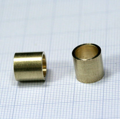 Raw brass Tube 10x10mm (hole 8mm) bab8 1726