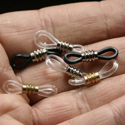 Rubber Glasses Chain Holders - Replacement Loops for Glasses Chains - Four Spare Glasses Chain Ends - Rubber Spectacle Holder Ends 395