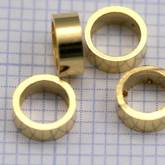 Brass tube 5x2mm (hole 4mm) gold plated brass spacer bead bab4 - 7 1365