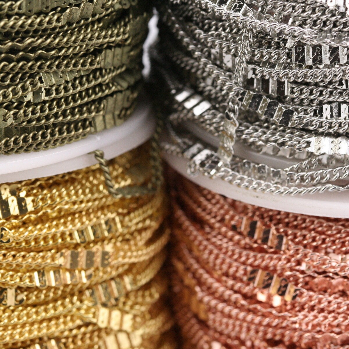 Metal soldered chain with 3mm anklet satalite chain z075