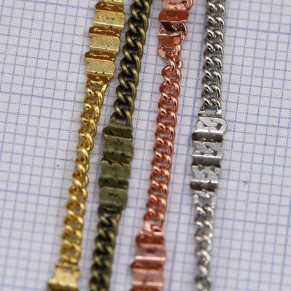 Metal soldered chain with 3mm anklet satalite chain z075