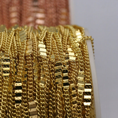 Metal soldered chain with 3mm anklet satalite chain z075