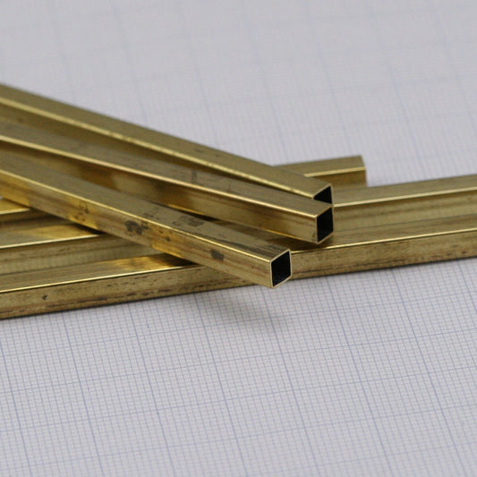 Raw Brass Square Tube 5x120mm (hole 4.4mm) 740