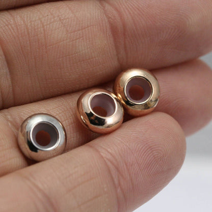 Safety chain stopper slider beads silicon stopper jewelry charm bracelets & bangles bab3 1385RGR