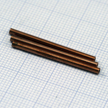 Copper tube 2x30mm (hole 1mm ) raw copper charms,pendant,findings spacer bead ttt02 1504