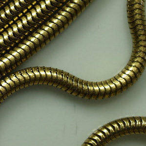 Raw Brass Snake Chain 4.2mm 0,17 inch z107