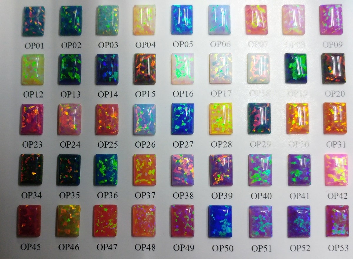Opal quatrefoil 12mm 2.5mm thickness 20 gauge hole Lab Created Opal Synthetic 1493 OPSY
