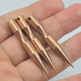 Copper tone brass long spike 7x50mm 9/32"x2" (2.4mm hole ) pendulum 2262