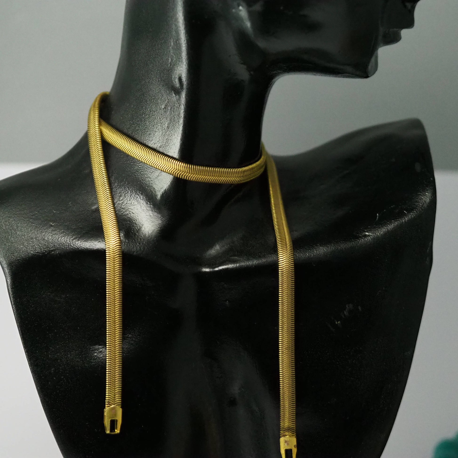 Snake Chain Bracelet Necklace for Jewelry Raw brass 5mm snake chain 1567