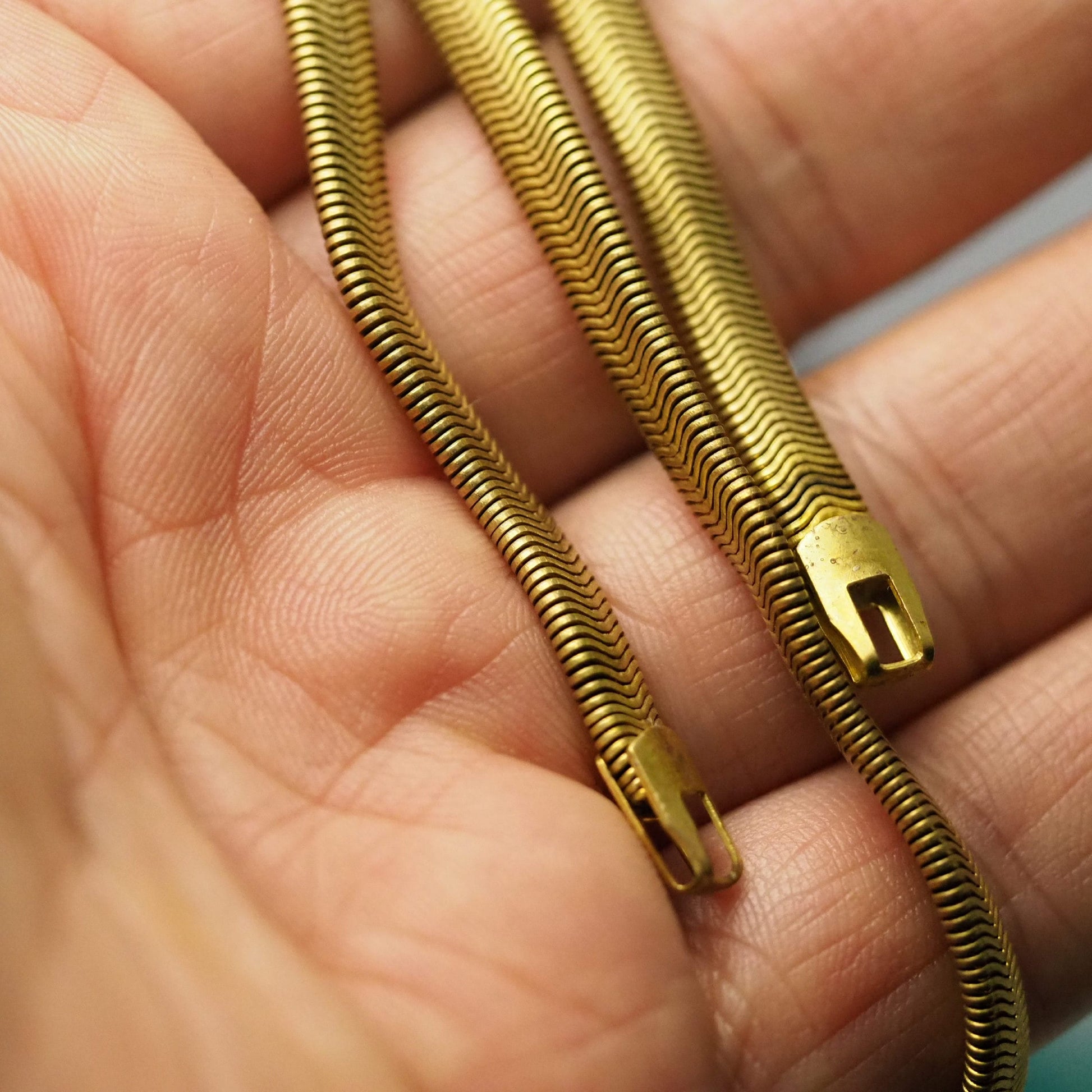 Snake Chain Bracelet Necklace for Jewelry Raw brass 5mm snake chain 1567