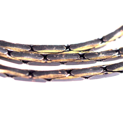 Square snake chain 1.9mm black antique brass sparkle bright faceted Z170