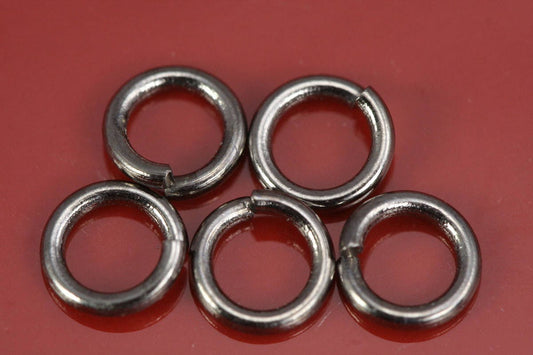 Open jump ring 7mm 15 gauge( 1,5mm ) gun metal brass jump ring 715JGM-27 1572GM